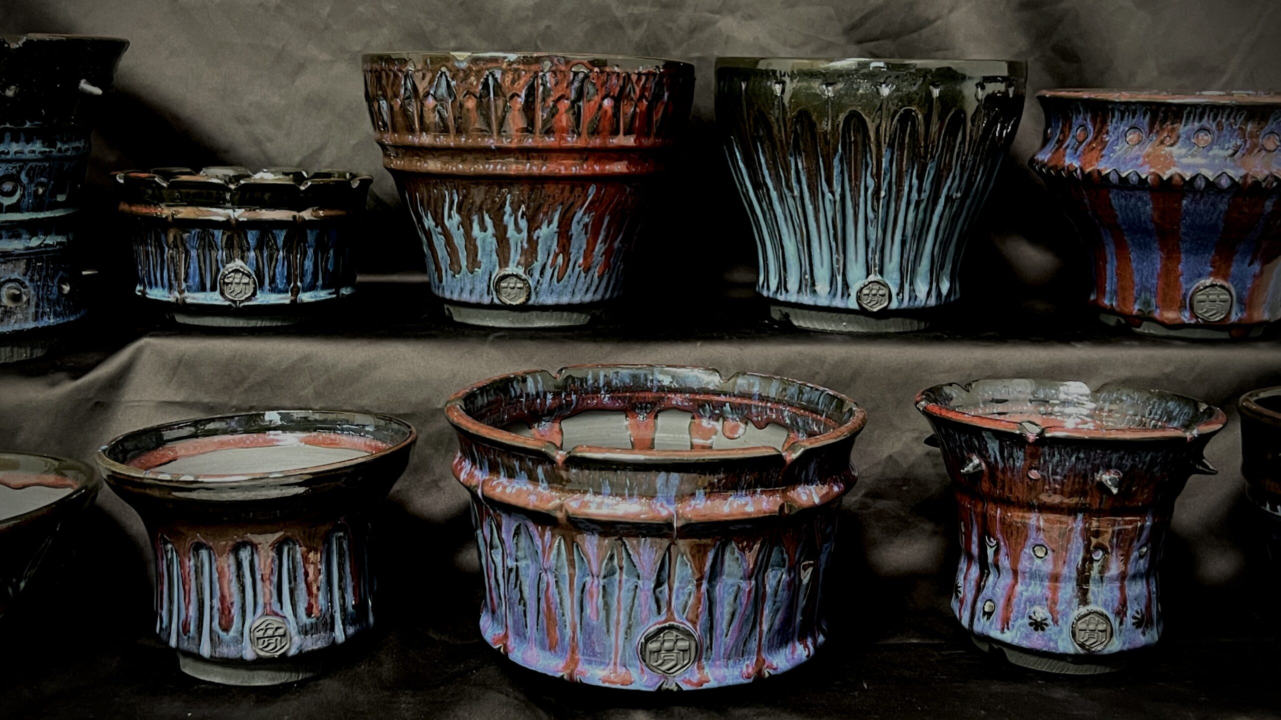 夢風組 陶器鉢 - 植物/観葉植物